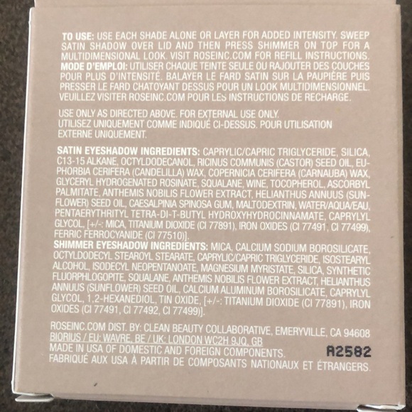 ROSE INC. SATIN & SHIMMER DUET EYESHADOW - Satin Copper & Copper Shimmer - Picture 10 of 12